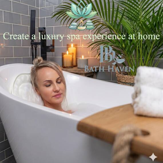 Bath Haven Badewannenkissen Luxuriöses Nackenkissen Badewanne, Wannenkissen - Schnell Trocknendes Badekopfkissen, Maschinenwaschbar - Inklusive Waschbeutel Und Reisetasche – Weiß Flucht