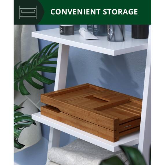 ROYAL CRAFT WOOD Badewannenablage aus Bambus, inkl. Seifenhalter, Braun