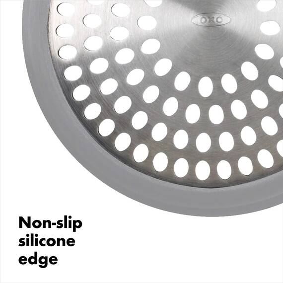 OXO Good Grip Abflusssieb/Haarsieb aus Edelstahl für die Badewanne