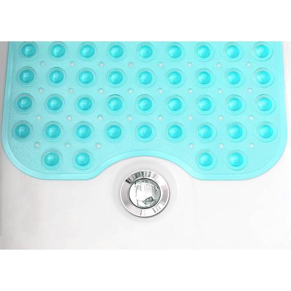 Tike Smart Extra lange rutschfeste Badewannen- und Duschmatte, 99,1 x 40,6 cm (nur glatte, nicht strukturierte Wannen), sicher, sauber, maschinenwaschbar, hervorragende Griffigkeit und Drainage,
