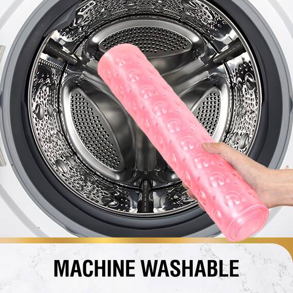 HITSLAM Badewannenmatte rutschfest, 101 x 40cm Extra Lange Antirutschmatte Badewanne, Duschmatte rutschfest BPA Frei, Schimmelresistent & Maschinenwaschbar Badematte, Rosa