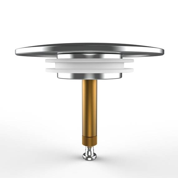 M. ROSENFELD HOME Badewannenstöpsel Universal Ø 72 Premium - Stöpsel Badewanne Chrom aus Messing mit Doppel Dichtung - Rostfrei Badewannen Stöpsel Verschluss Badezimmer zubehör