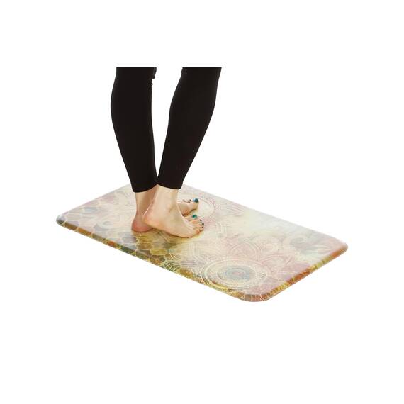 J&V TEXTILES Chef-Serie 18 "x30 antifatigue Kitchen mats 18 inch x 30 inch Boho floral Study