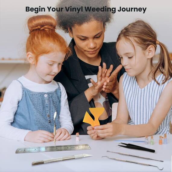 MELARQT 16-teiliges Bastelwerkzeug-Set, Vinyl Unkrautwerkzeuge, Craft Basic Set, Craft Vinyl Tools Kit für Silhouetten/Cameos/Schriftzug/Schneiden/Spleißen