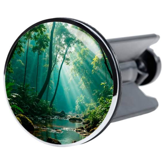 Sanilo Waschbeckenstöpsel, viele schöne Stöpsel für das Waschbecken zur Auswahl, universal mit Motiv (Rainforest)