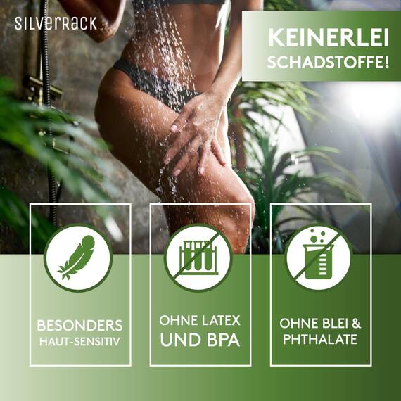 SilverRack Duschmatte rutschfest 53x53 cm (Transparent RAUTEN) - Antirutschmatte Dusche BPA frei für Kinder - Badematte maschinenwaschbar u. schimmelresistent - Duscheinlage rutschfest
