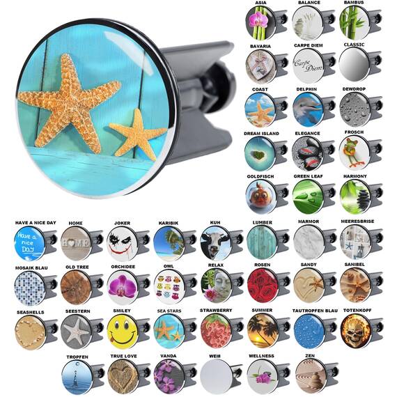 Sanilo Waschbeckenstöpsel Sea Star, viele schöne Stöpsel für das Waschbecken zur Auswahl, hochwertige Qualität