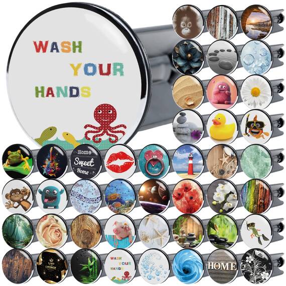 Sanilo Waschbeckenstöpsel Wash Your Hands, viele schöne Stöpsel für das Waschbecken zur Auswahl, hochwertige Qualität