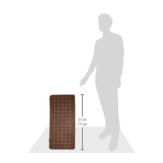 RIDDER Wanneneinlage, Badematte, Badewanneneinlage ca. 38x80 cm, Playa, braun | Allergikerfreundlich | Made in Germany | Nachhaltig | Recyclebar | Waschbar | PVC-frei