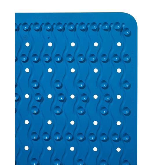 RIDDER Duscheinlage, Duschmatte ca. 54x54 cm, Playa, blau | Allergikerfreundlich | Made in Germany | Nachhaltig | Recyclebar | Waschbar | PVC-frei