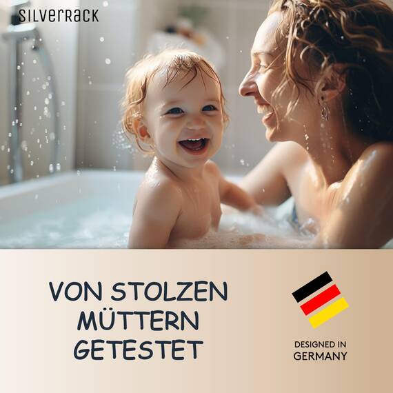SilverRack Badewannenmatte Kinder rutschfest [100x40cm] - Antirutschmatte Badewanne BPA frei - Badematte Kinder - für Baby & Kinder - Wal Unterwasserwelt Grün rechts