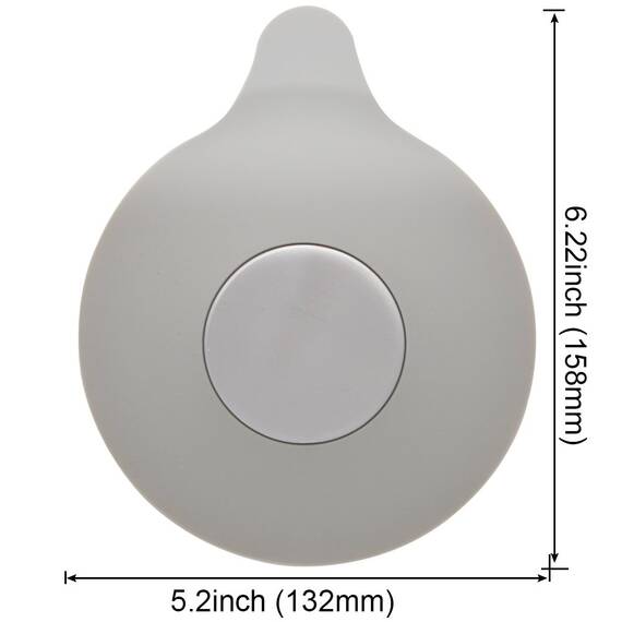 GreeSuit Universal Stöpsel für Badewanne, Spülbecken Stöpsel Abflussstöpsel Silikon Badewannen Ablaufstopfen für Küchen Badezimmer Wäschereien, graues