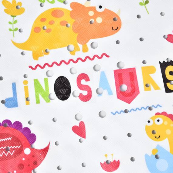 Tubozadi Badematte für Badewanne für Kinder, Dinosaurier, rutschfeste Badewannenmatte für Babys, Kleinkinder, 101,6 x 40,6 cm lang, rutschfeste Badezimmer-Duschmatte mit Saugnäpfen und Abflusslöchern