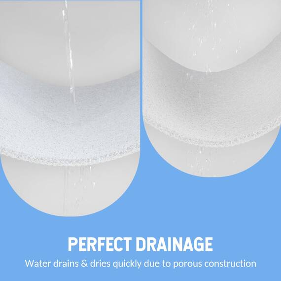 Hargiis Rutschfeste Badewannenmatte, rutschfeste Duschmatte, schnell trocknende Badewannenmatten, Fußschrubber Matte, Anti-Rutsch-Matte für Badewanne, Boden, Badezimmer, Küche, Zuhause, Hotel (weiß