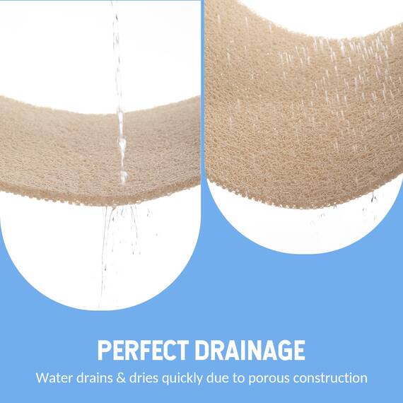 Hargiis Rutschfeste Badewannenmatte, Duschmatte, schnell trocknende Badewannenmatten, Fußschrubber-Matte, rutschfeste Matte für Badewanne, Boden, Badezimmer, Zuhause, Küche, Hotel (Beige,