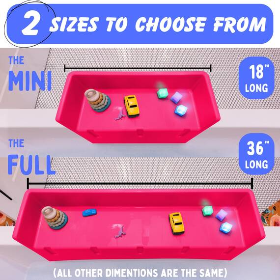 Tub Topper® Badewannen-Spritzschutz, Spielregal – Spielzeug-Tablett-Halterung – Saugnäpfe zur Befestigung an der Badewanne – kein Durcheinander von Wasser im Badezimmer – Spaß für Kleinkinder, Kinder,