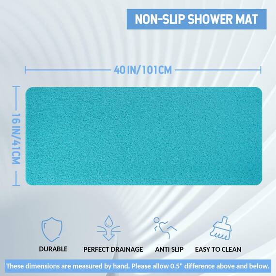 Hargiis Rutschfeste Badewannenmatte, rutschfeste Duschmatte, schnell trocknende Badewannenmatten, Fußschrubber Matte, Anti-Rutsch-Matte für Badewanne, Boden, Badezimmer, Küche, Zuhause, Hotel