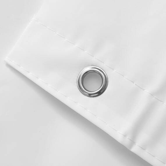 Barossa Design Weißer innerer Duschvorhang, Premium-PEVA, BPA- und PVC-frei, kein chemischer Geruch, Leichter Duschvorhang mit 3 Magneten, Metallösen, Weiß, Standardgröße