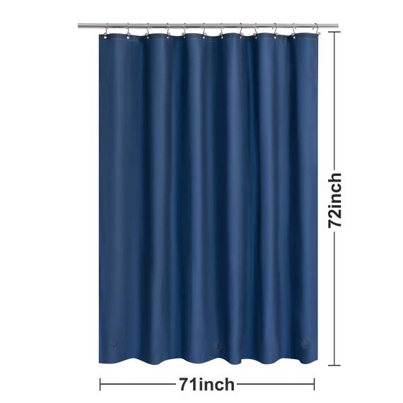 Marineblauer Duschvorhang, Premium-PVA-Duscheinlage für Badezimmer, BPA- und PVC-frei, kein chemischer Geruch, Leichter Duschvorhang in Standardgröße mit 3 Magneten, Metallösen, Marineblau