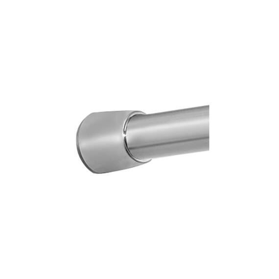 iDesign Astor 78570 Gardinenstange mit Metallspannung, verstellbar, anpassbar, für Badewanne, Duschkabine, Schrank, Tür, 109,2–190,5 cm, gebürsteter Edelstahl