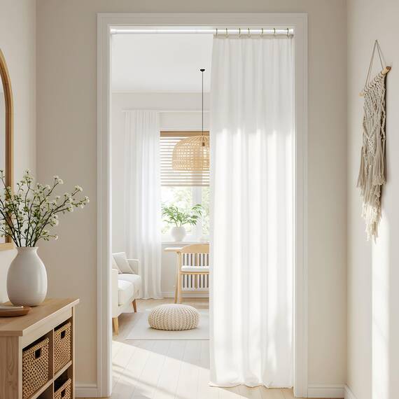 Zipglo 2 Stück Gardinenstange ohne Bohren75-163cm Duschvorhangstange Teleskopstange Vorhangstange Teleskopstange Spannstange Verstellbare für Badezimmer, Fenster, Küche, Schrank, Weiß
