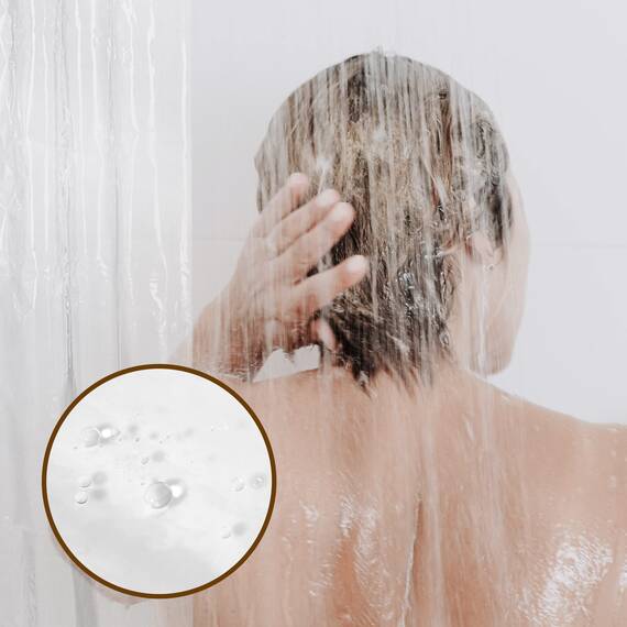 Barossa Design Kunststoff-Duschvorhang, Premium-PEVA-Duschvorhang mit rostfreien Ösen und 3 Magneten, wasserdicht, niedlich, leicht, Standard-Größe, Duschvorhänge für Badezimmer, transparent
