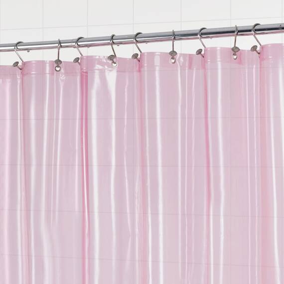 Barossa Design Extra langes Duschvorhang-Innenfutter mit 3 Magneten, 182,9 x 213,4 cm, XL, wasserdicht, PEVA, leicht, Duschvorhang für Badezimmer, PVC-frei, Metallösen, Transparent/Rosa