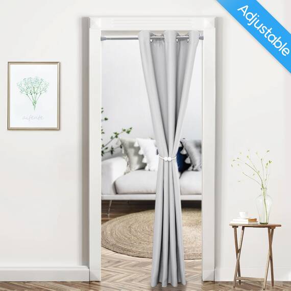 Zipglo 2 Stück Gardinenstange ohne Bohren 70-127cm Duschvorhangstange Teleskopstange Vorhangstange Kleiderstangen Spannstange Verstellbare für Badezimmer, Fenster, Küche, Schrank, Silber