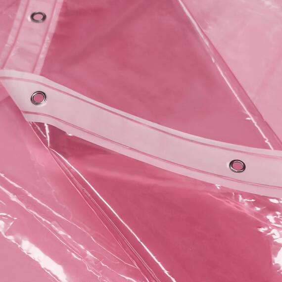 Barossa Design Extra langes Duschvorhang-Innenfutter mit 3 Magneten, 182,9 x 213,4 cm, XL, wasserdicht, PEVA, leicht, Duschvorhang für Badezimmer, PVC-frei, Metallösen, Transparent/Rosa