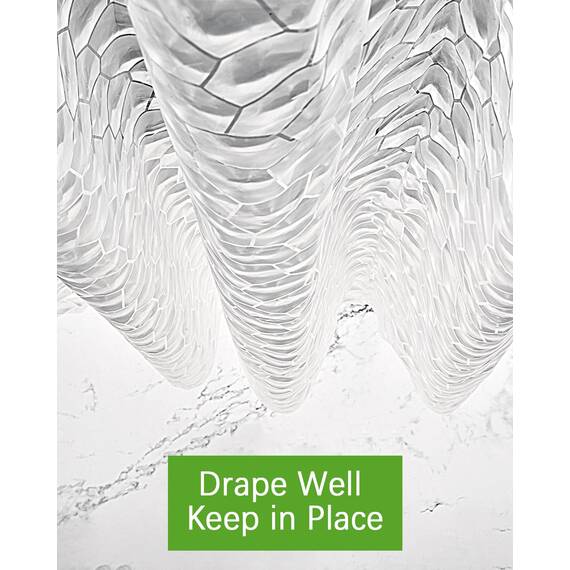 OTraki Duschvorhang 240 x 200 cm (Breite 240, Höhe 200) Anti Schimmel, Eva Duschvorhänge Umweltfreundlich Badvorhänge Waschbar Shower Curtains 3D Wasserdicht mit 16 duschvorhang Ringe