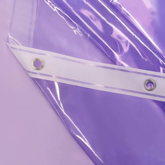 Barossa Design Duschvorhang-Auskleidung – Premium transparenter Lavendel-PEVA-Duscheinsatz mit 3 Magneten und Metallösen, Duschvorhänge für Badezimmer – durchscheinender Lavendel, 180x183 cm