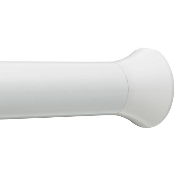 Amazon Basics Verstellbare Duschvorhang-Spannstange, 91 bis 137 cm, Weiß