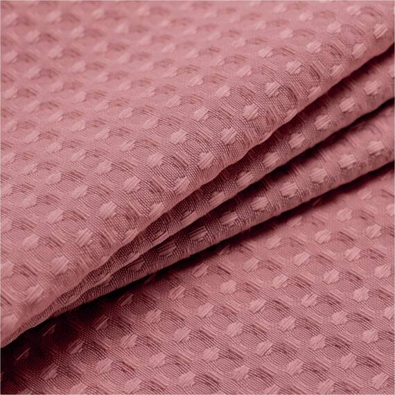 Barossa Design Duschvorhang, Waffelgewebe, Hotel, Luxus, Spa, 230 GSM, strapazierfähiger Stoff, wasserabweisend, Blassmalve, 180 x 182 cm