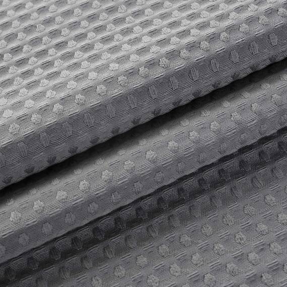 Duschvorhang für Duschkabinen, Stoff, Waffelgewebe, Hotel, Luxus, Spa, 230 g/m², strapazierfähig, wasserabweisend, maschinenwaschbar, Piqué-Muster, dekorativer Badezimmer-Vorhang, 121,9 x 182,9 cm