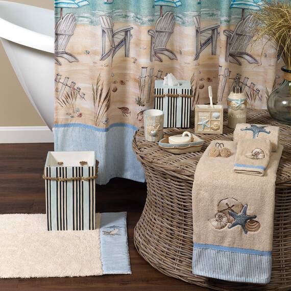 Zenna Home Seaside Zahnbürstenhalter Bad-Accessoires „Serenity“, Harz, 1 Count (Pack of 1)