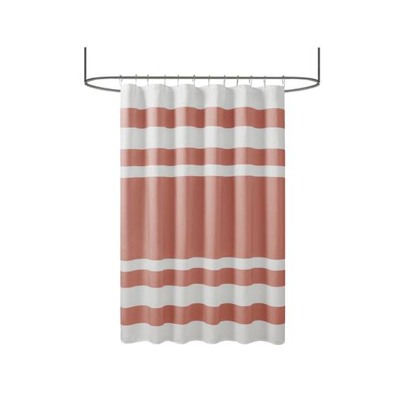 Madison Park Duschvorhang, Waffelgewebe, Stoff-Duschvorhang mit 3M-Scotchgard-Feuchtigkeitsmanagement, hochwertige Spa-Qualität, Moderne Duschvorhänge für Badezimmer, Standard 182,9 x 182,9 cm,