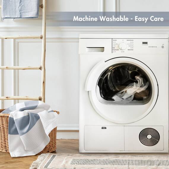 Madison Park Spa-Duschvorhang, extralang, 182,9 x 213,4 cm, modernes Spa-Qualität, Indigoblau
