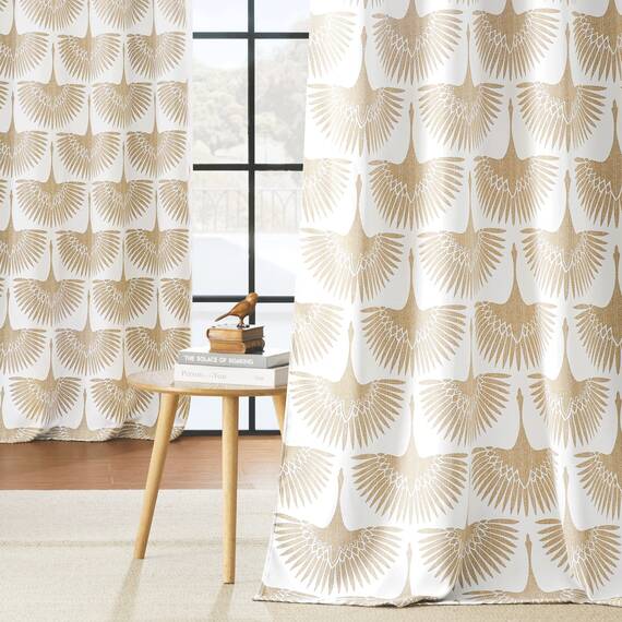 KGORGE Verdunkelungsvorhänge mit geometrischem Muster, wärmeisoliert, Raumverdunkelungsvorhänge für Wohnzimmer, Esszimmer, Schlafzimmer, Fensterbehandlung, Paneele, Heimdekoration, 132,1 cm breit x