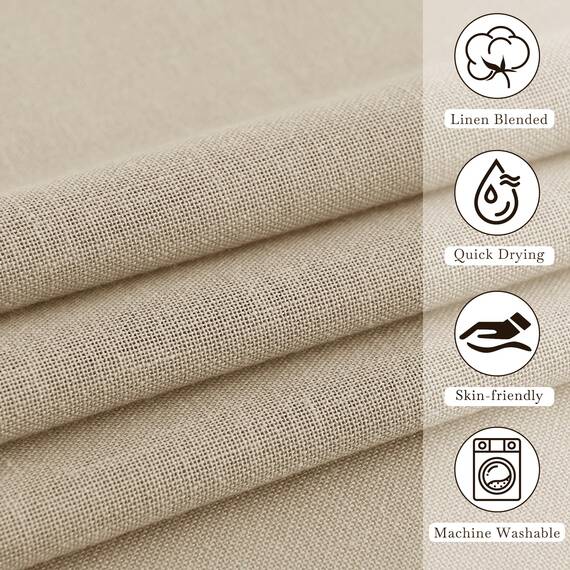 KGORGE Leinen-Duschvorhang, halbtransparent, Blattform, leicht, Knopfloch, halbe Privatsphäre, schnell trocknend, Duschvorhänge für Badezimmer, Badewanne, Dekoration, Rot, 183 x 213 cm lang, Haken im