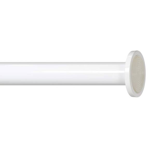 Ivilon Gardinenstange für kleine Fenster oder Dusche, 40,6 bis 61 cm, Weiß