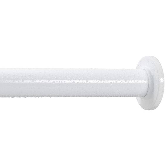 Ivilon Gardinenstange für kleine Fenster oder Dusche, 40,6 bis 61 cm, Weiß