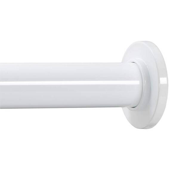 Ivilon Gardinenstange für kleine Fenster oder Dusche, 40,6 bis 61 cm, Weiß