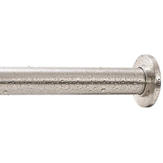 Ivilon Gardinenstange, Federspannstange für kleine Fenster oder Dusche, 40,6 bis 61 cm, gebürstetes Nickel