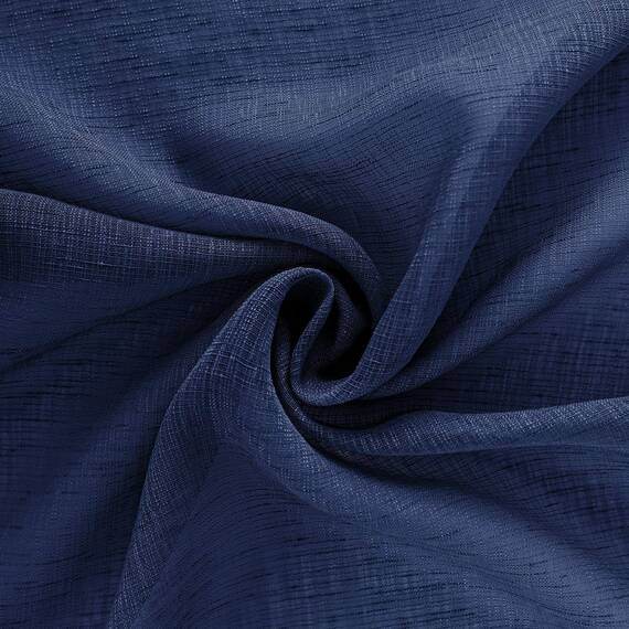 KOUFALL Marineblaue Vorhänge, 213 cm Länge, für Wohnzimmer, 2 Paneele, durchscheinende Stangentaschen, Kunstleinen, maskulin, nautische Vorhänge für Jungen-Schlafzimmer, 132 x 213 cm lang, Indigo