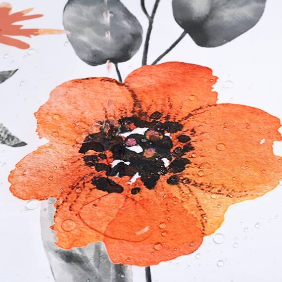 LIVILAN Duschvorhänge mit Blumenmuster für Badezimmer, Blumen, Duschvorhang, hübscher Duschvorhang, Stoff, bunt, Wildblumen, geblümt, maschinenwaschbar, 152.4 cm Bx182.9 cm H