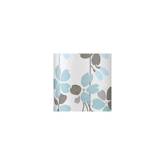 Lush Decor Duschvorhang mit weinenden Blumen, 183 x 183 cm, Blau und Grau