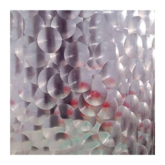 Adwaita Duschvorhang, Kunststoff, 3D-Blasen, Keine Gerüche, umweltfreundlich (klare Blasen)