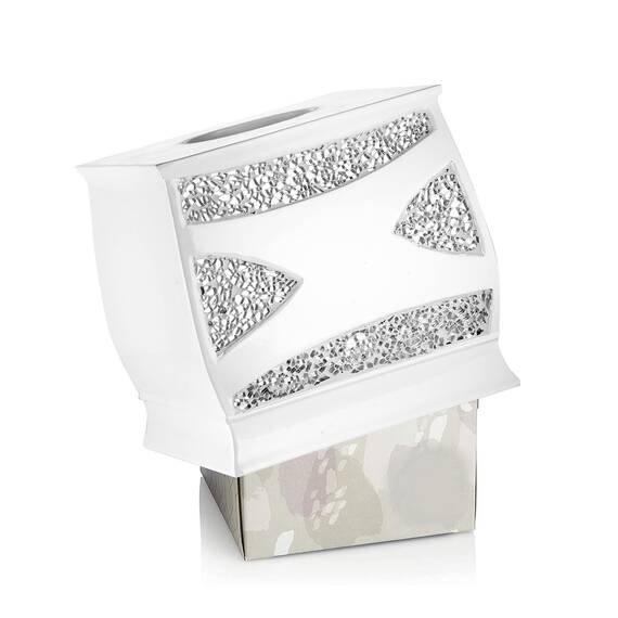 Popular Bath Sinatra White, Harz, Weiss/opulenter Garten, Tissue Box