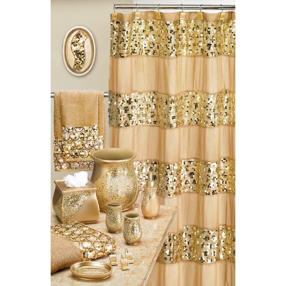 Popular Bath Champagner Sinatra, Harz, Shower Hooks, 12
