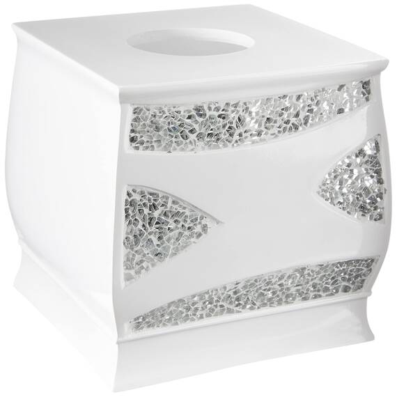 Popular Bath Sinatra White, Harz, Weiss/opulenter Garten, Tissue Box